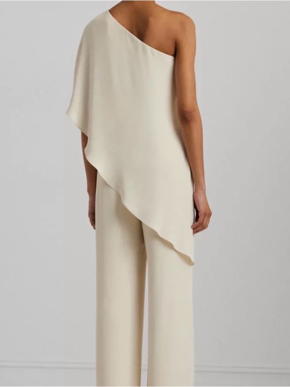 One-Shoulder black Jumpsuit - Picture 2 of 6